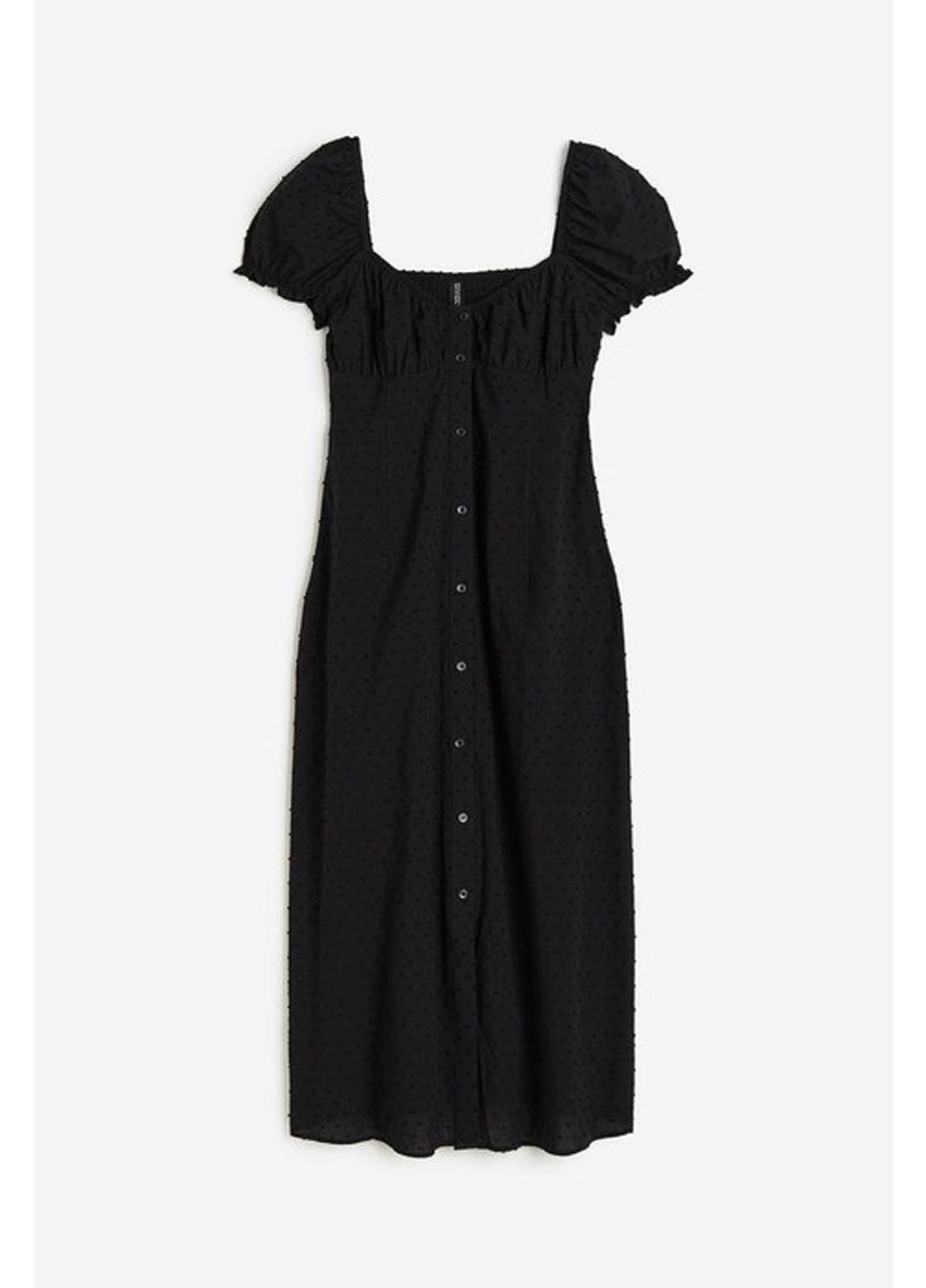 Черное кэжуал платье H&M однотонное