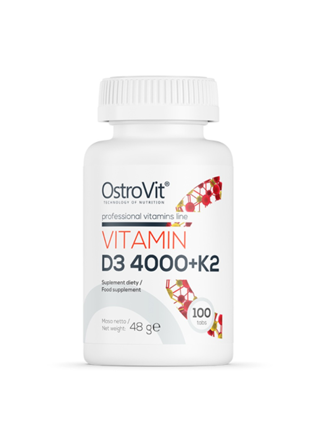 Вітамін D3 + K2 Vitamin D3 + K2 90 таблеток Ostrovit (255408097)