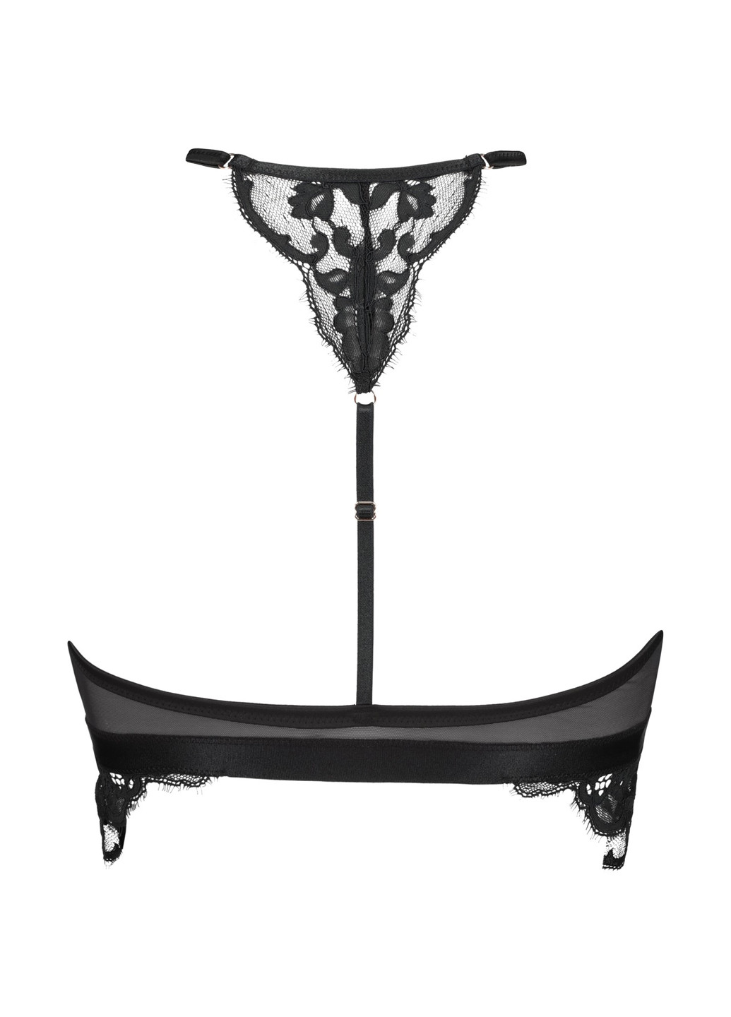 Чёрный бралетт бюстгальтер Hunkemoller без косточек полиамид