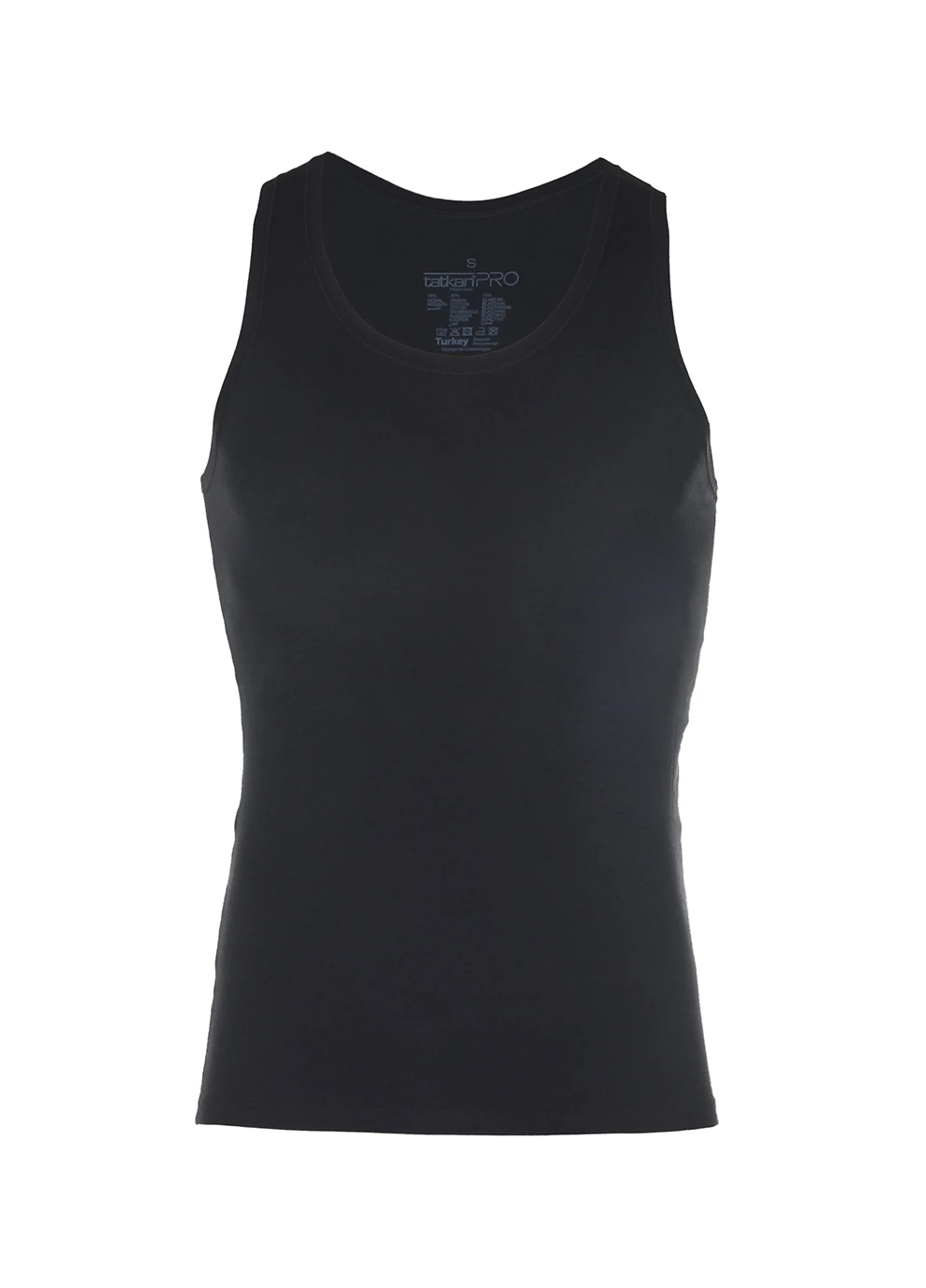 Черная майка mens modal classic vest 1-pack black — 585018 - 002 с коротким рукавом Tatkan