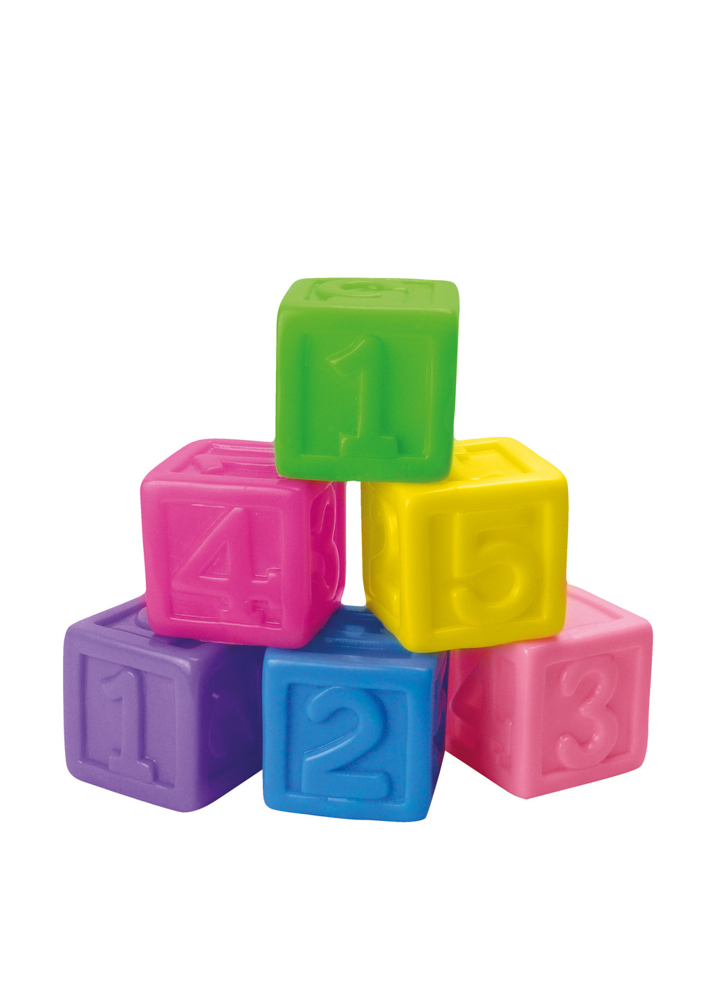 Пищалки для ванної 'Кубики з цифрами' 6 шт BeBeLino (31495615)