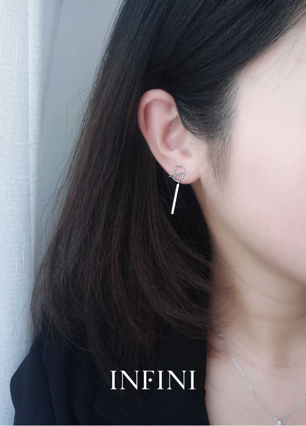 Серьги серебряные Infini (251256988)
