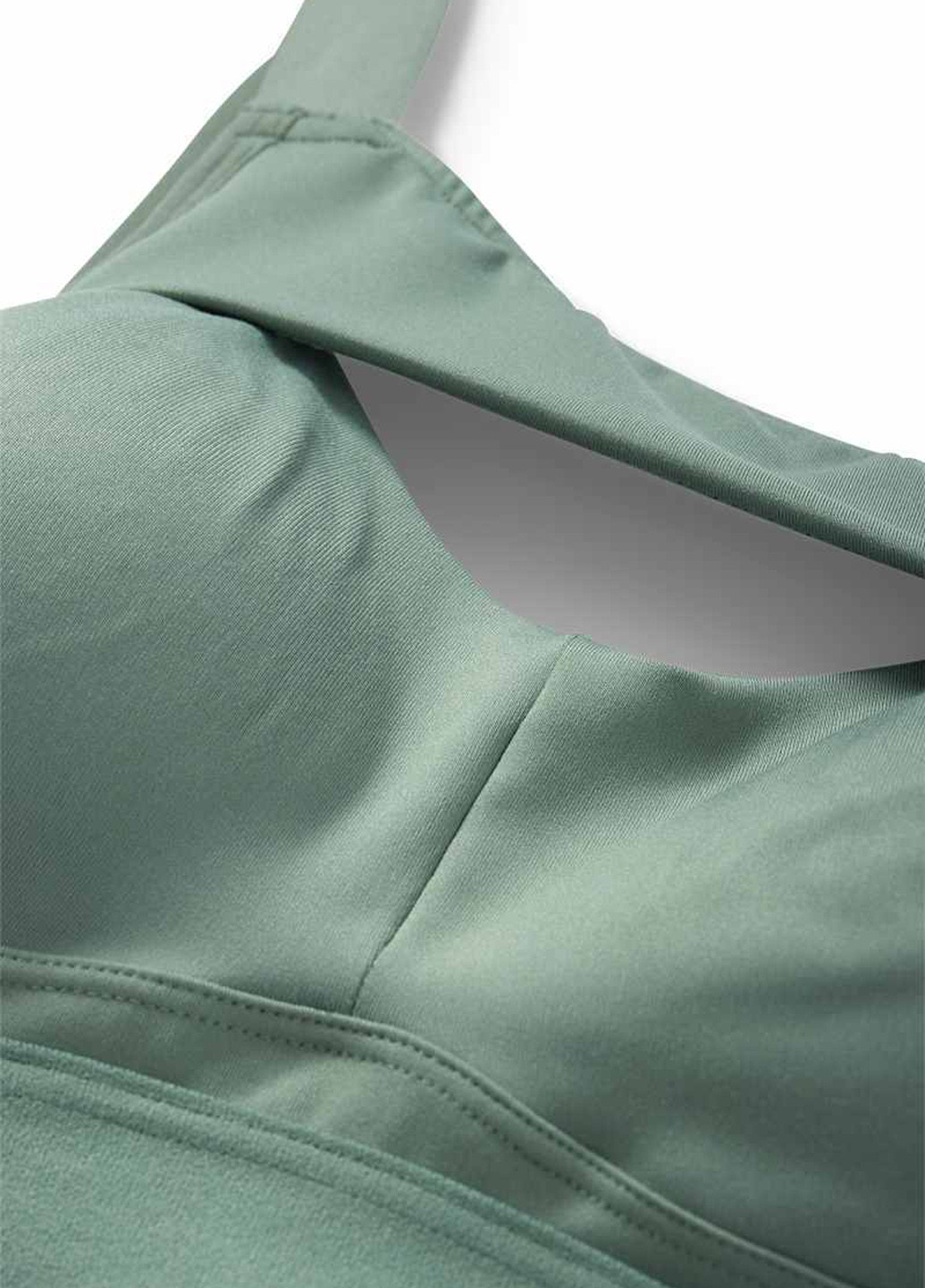 Сіро-зелений топ бюстгальтер C&A без кісточок поліестер