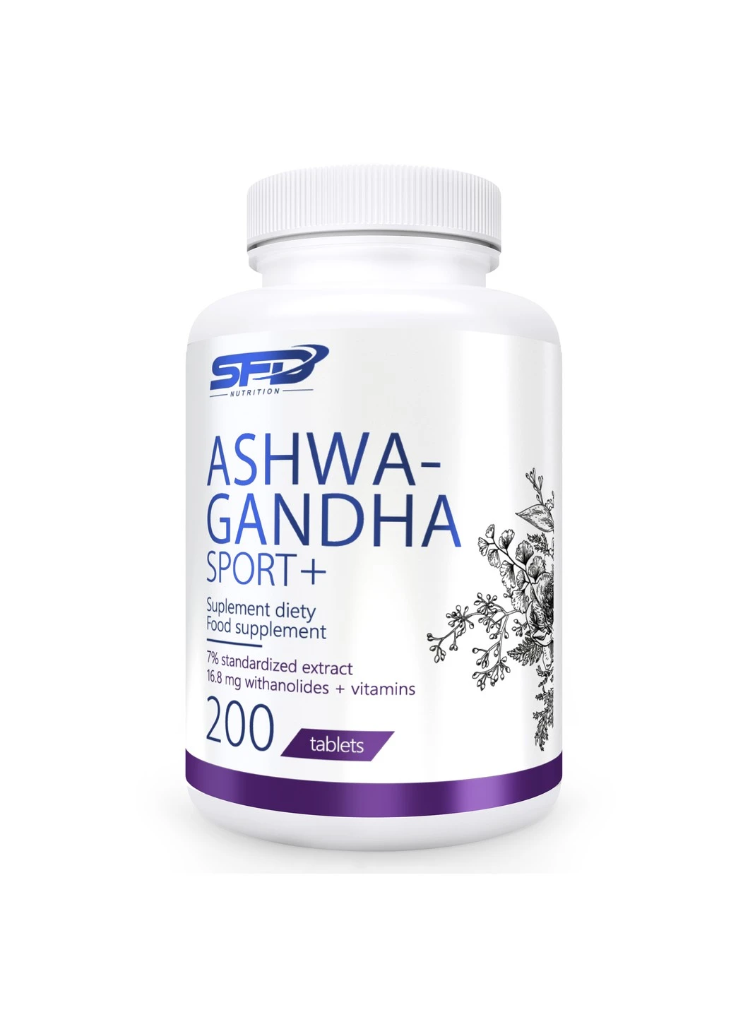 Ашваганда Ashwagandha Sport plus 200 таблеток SFD Nutrition (255408585)