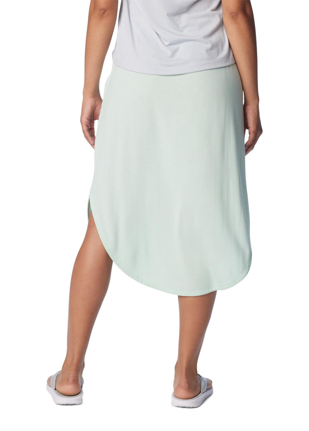 Салатовая кэжуал однотонная юбка Columbia