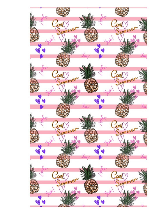 Пляжное полотенце Pineapple из микрофибры 80х160 см. Чехол-сумка в комплекте. Bella Villa (253055499)