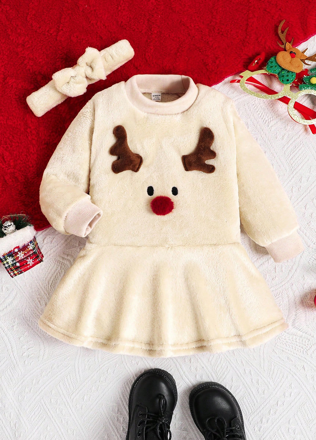 Молочное платье SHEIN (331624361)