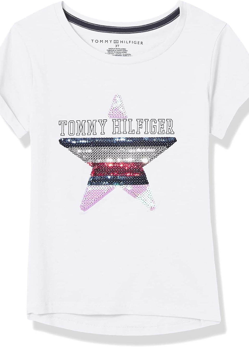 Белая летняя футболка Tommy Hilfiger