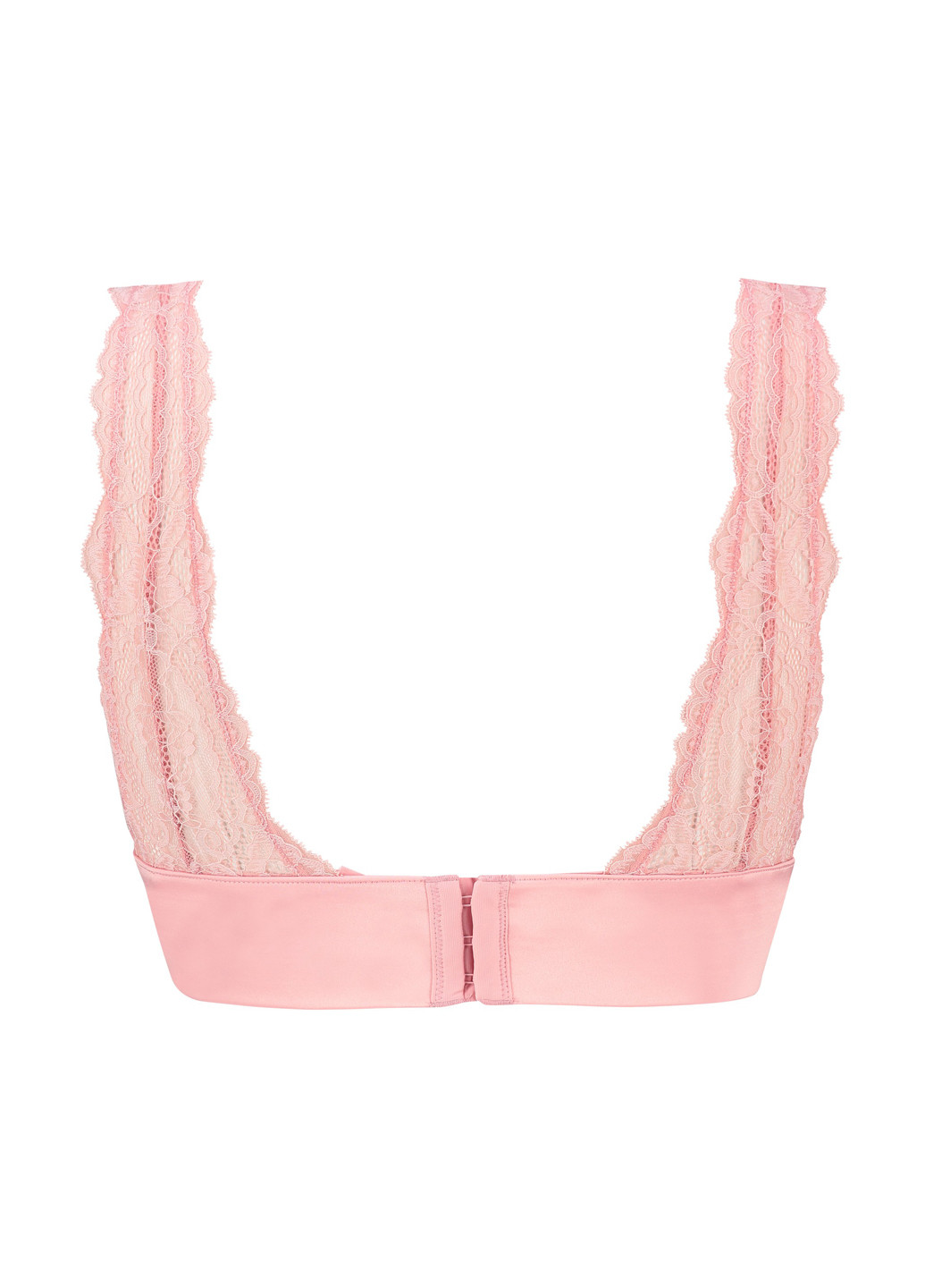 Светло-розовый бралетт бюстгальтер Hunkemoller без косточек полиамид