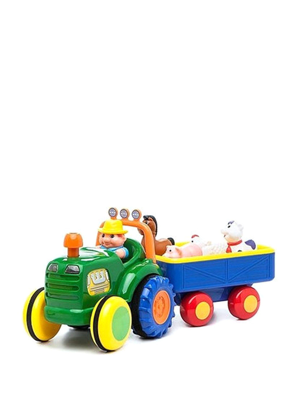 Іграшка на колесах - ТРАКТОР З ТРЕЙЛЕРОМ (на колесах, світло, озвуч. укр. яз.) Kiddieland Preschool (17015379)