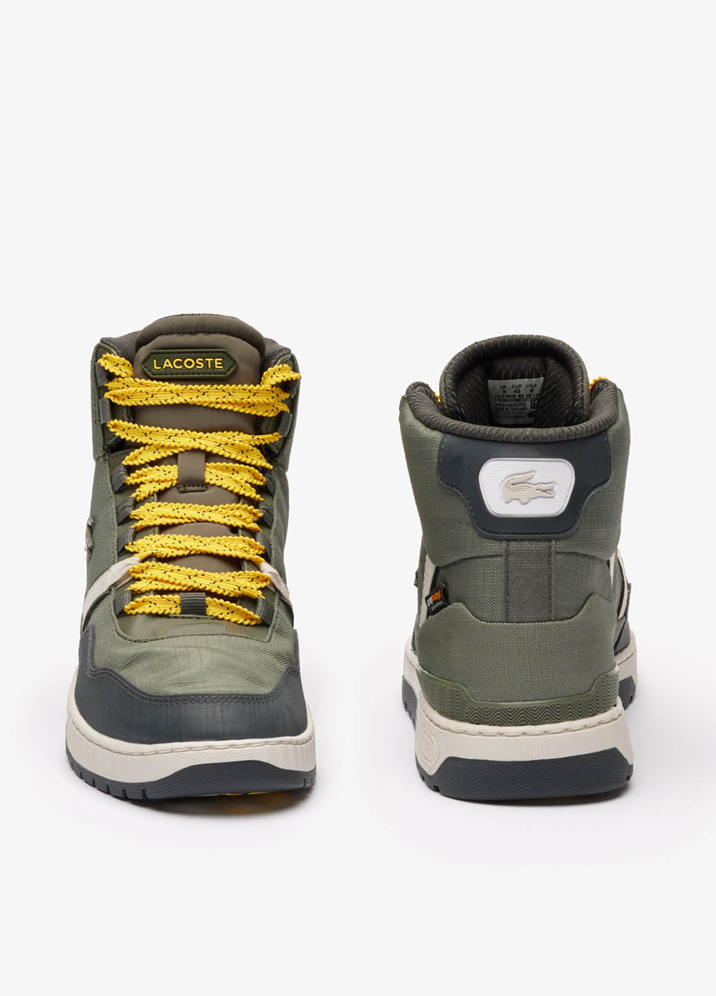Сіро-зелені Осінні кросівки Lacoste T-Clip