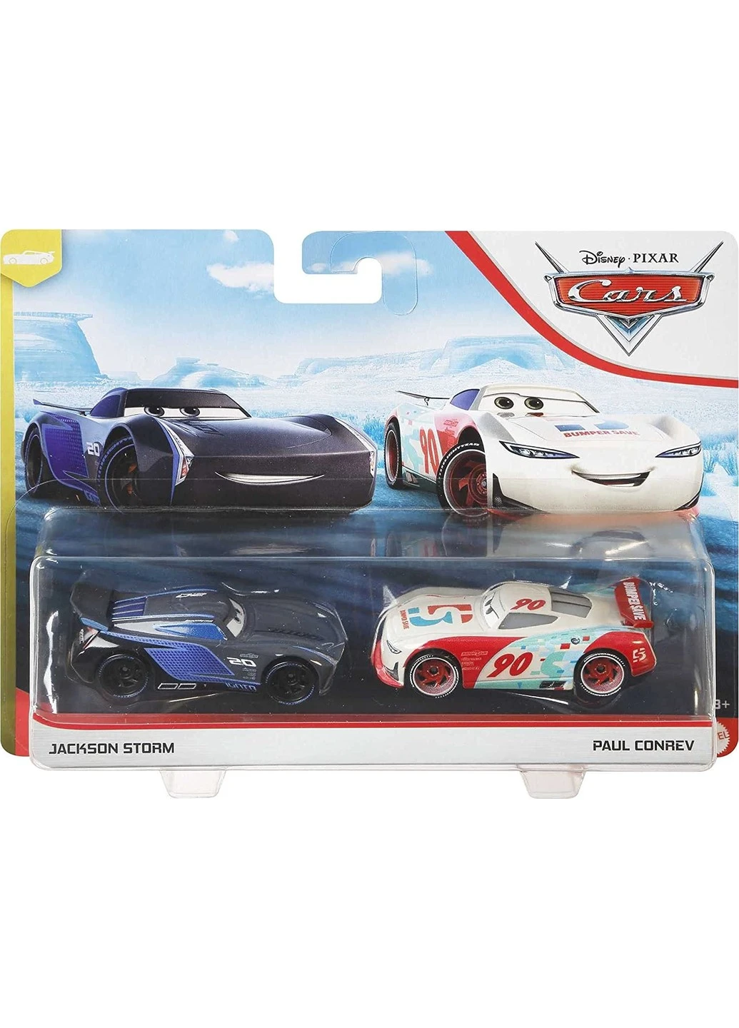 Набір машинок Тачки 3 Disney Pixar Cars Jackson Storm and Paul Conrev Джексон Шторм та оновлений Пол Конрев (GKB81) Mattel (255665528)