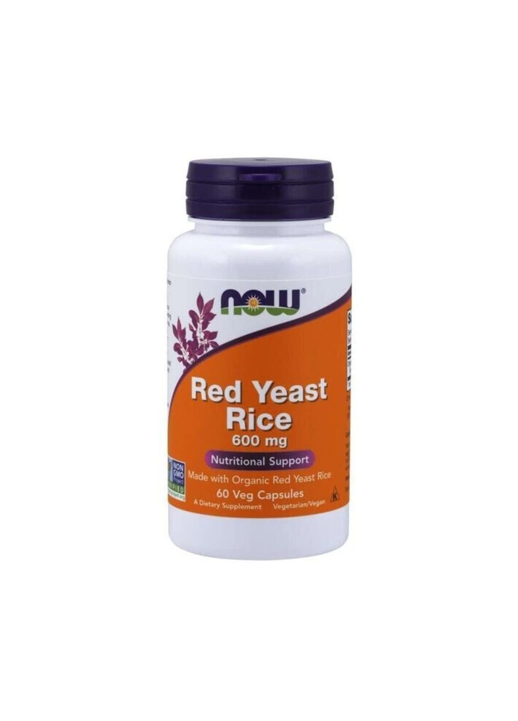 Красный дрожжевой рис Red Yeast Rice 600 mg 60 капсул Now Foods (255408841)