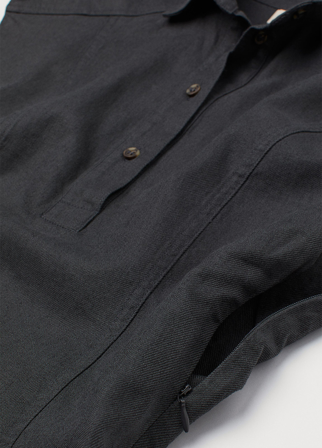 Темно-синя кежуал сукня сукня-сорочка H&M однотонна