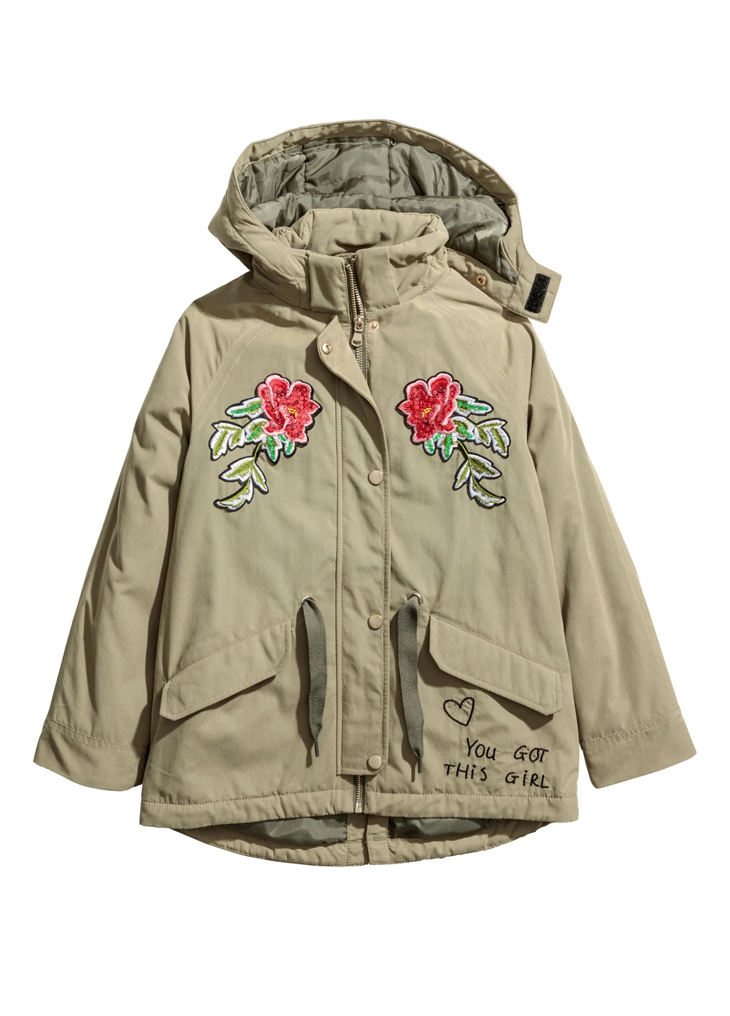 Куртка демісезон,хакі, H&M (251696972)