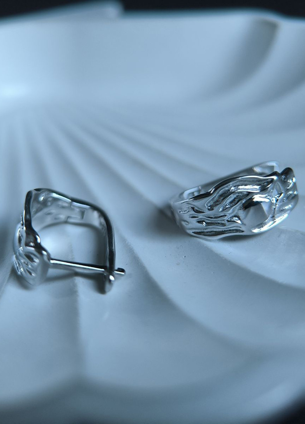 Сережки Silver Flame (350941249)