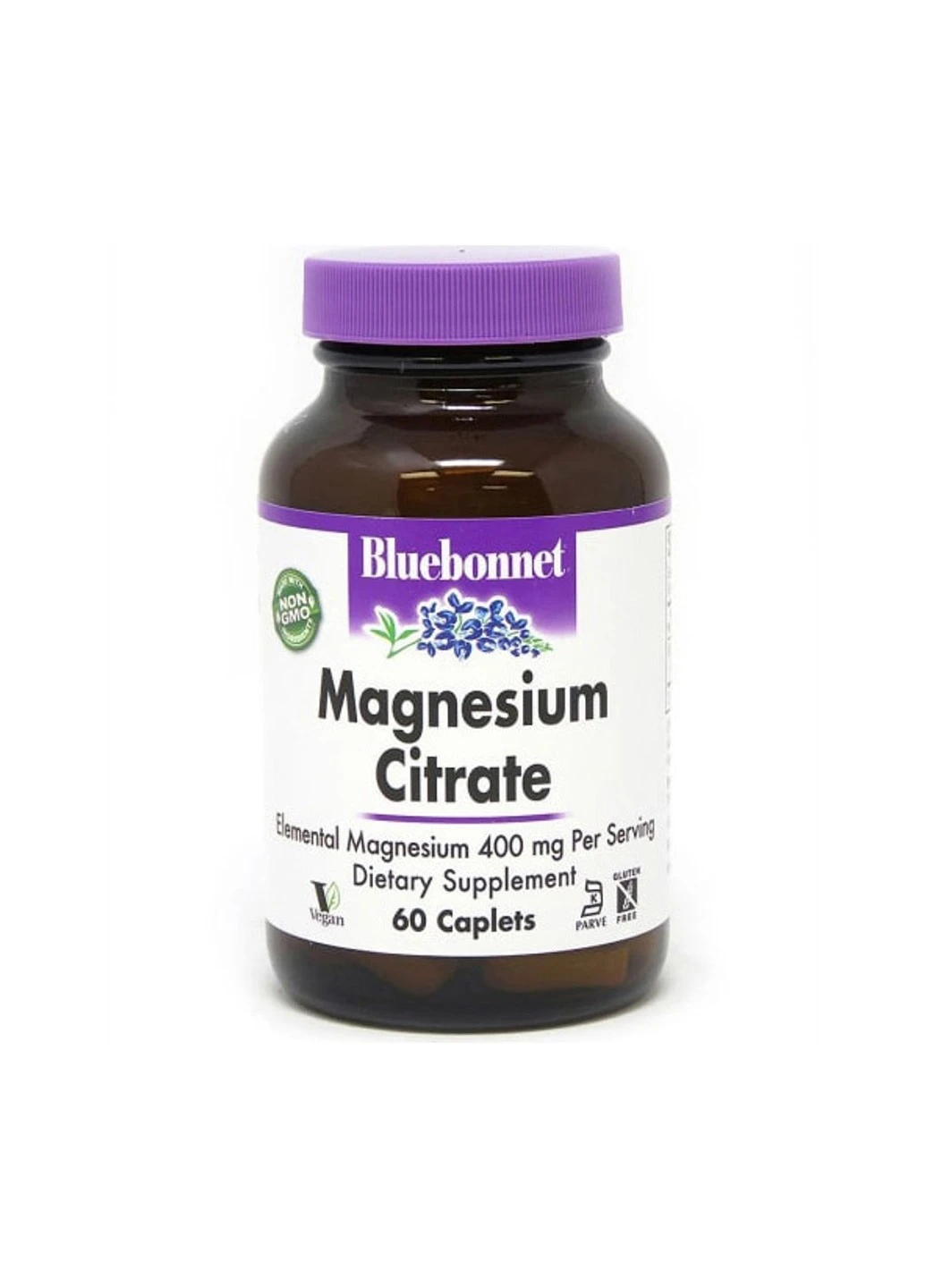 Цитрат магнію Magnesium Citrate 400 mg 60 капає Bluebonnet Nutrition (255409097)