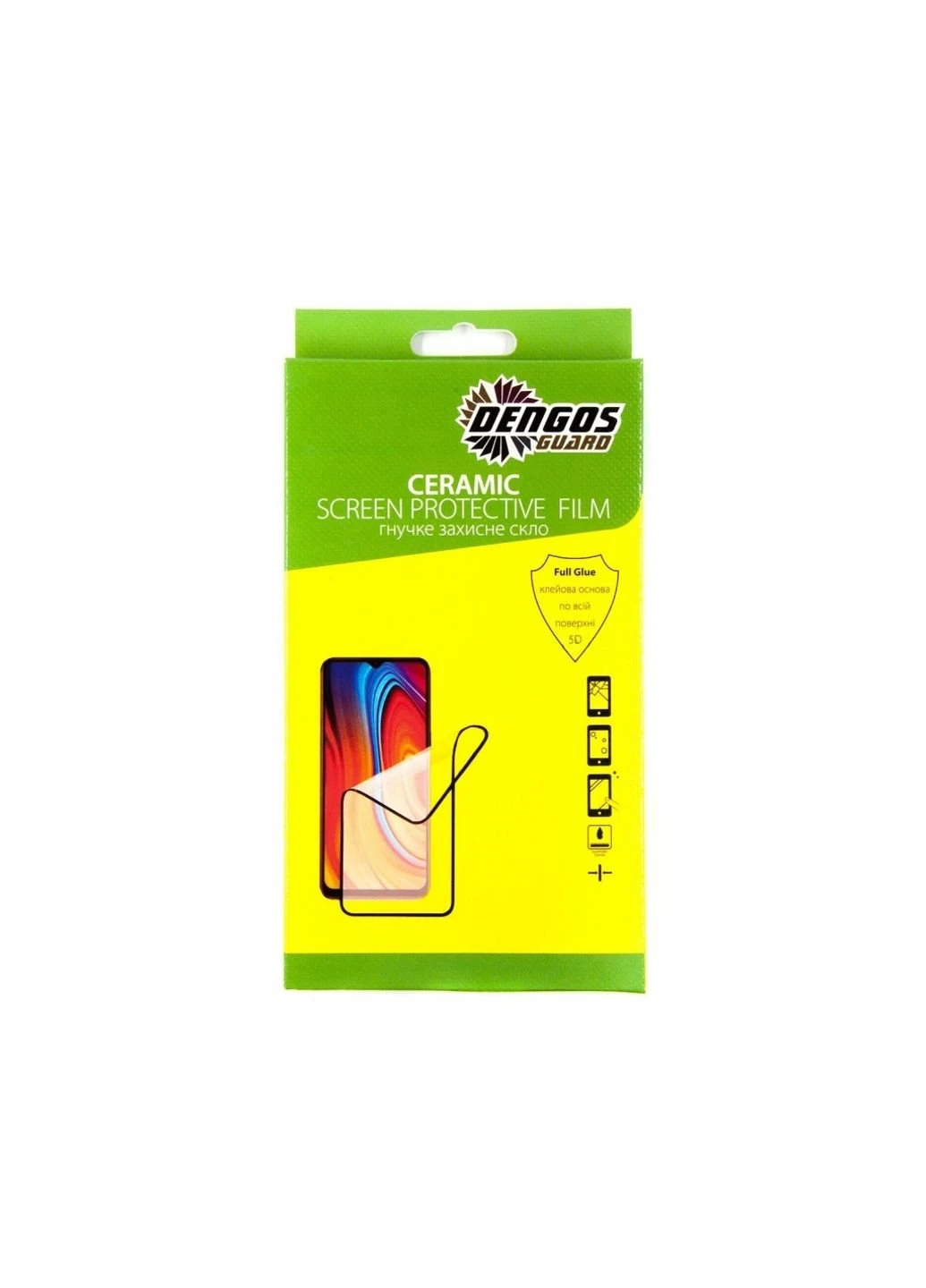 Скло захисне Ceramic Film для Samsung Galaxy A12 / M12 (black) (TGCF-05) DENGOS (249597393)