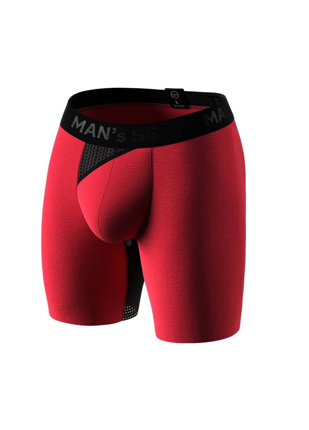 Мужские анатомические боксеры из хлопка Anatomic Long 2.0 Light Black Series MAN's SET (254337079)