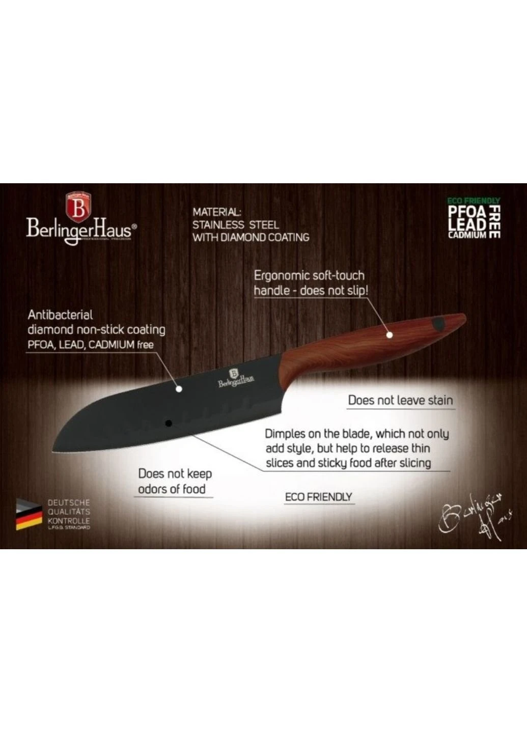Набір ножів 5 предметів Forest Line BH-2309 Berlinger Haus комбінований,