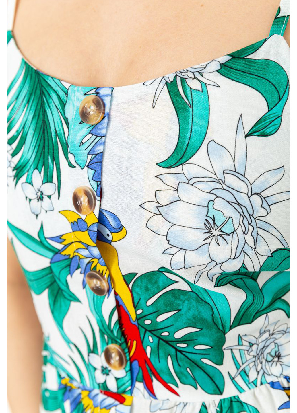 Комбинированное кэжуал платье клеш Ager с рисунком
