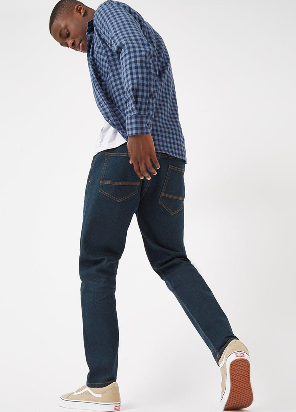 Синяя кэжуал рубашка в клетку Burton