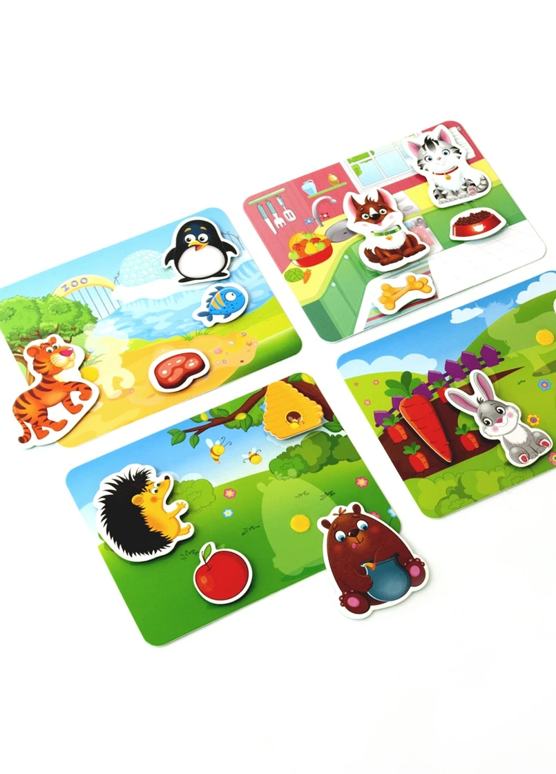 Игра с липучками "Кто что ест?" VT1302-27 (укр) Vladi toys (255391286)