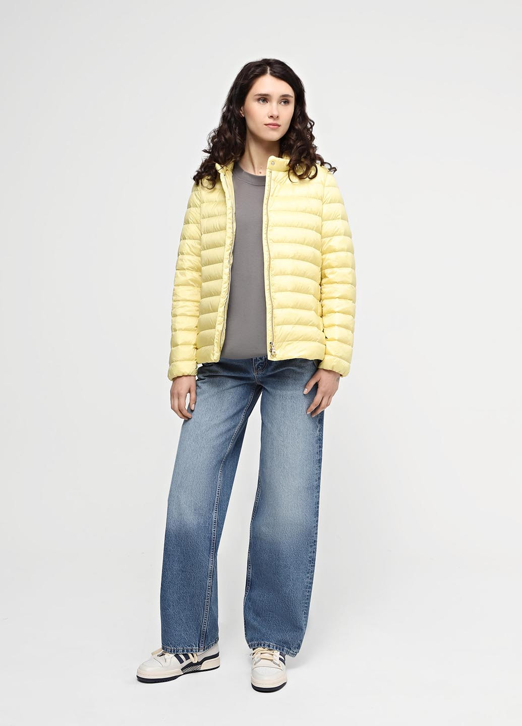 Желтый демисезонный Пуховик Geox