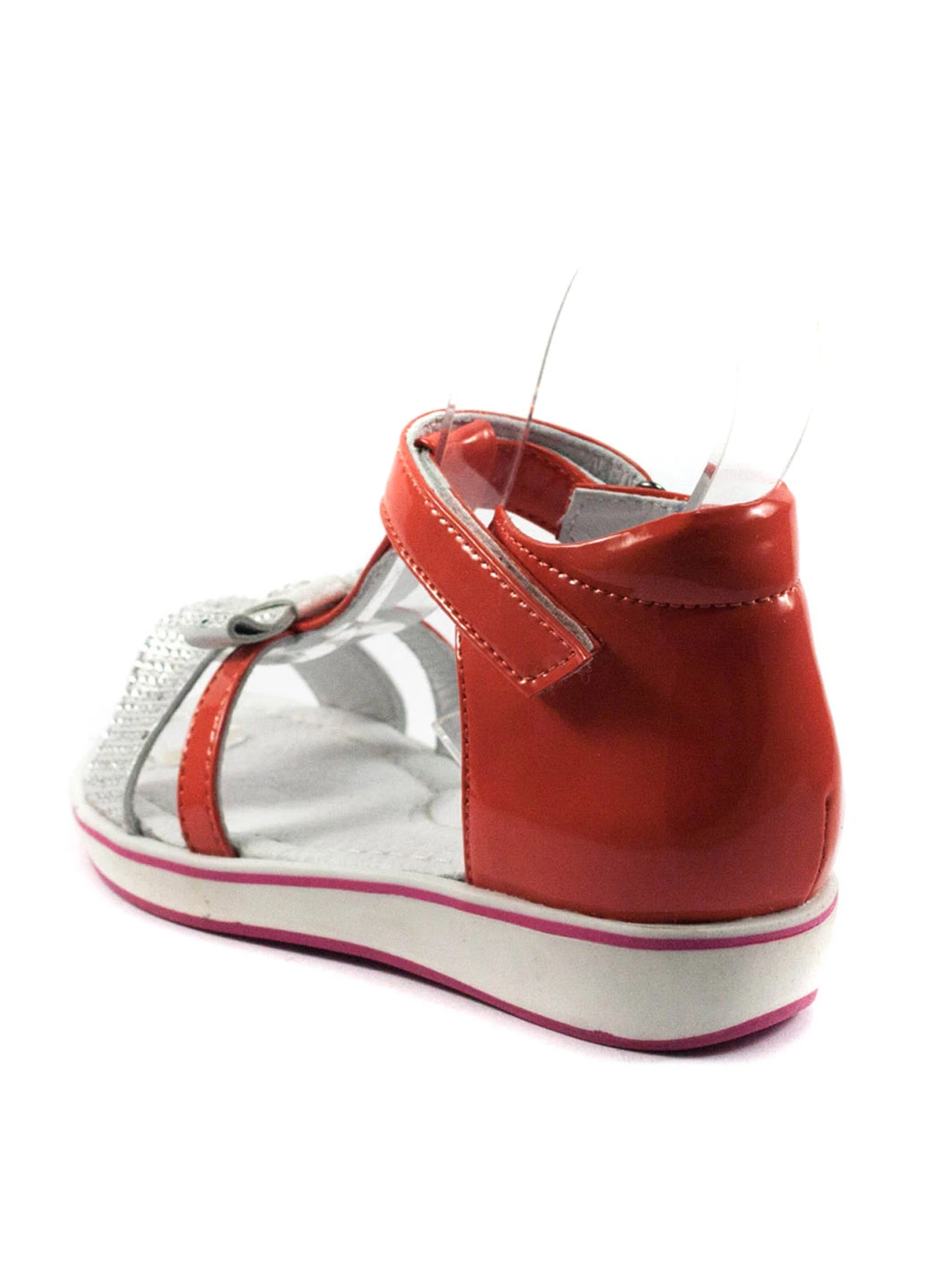 Коралловые кэжуал сандалии Foletti Kids на липучке