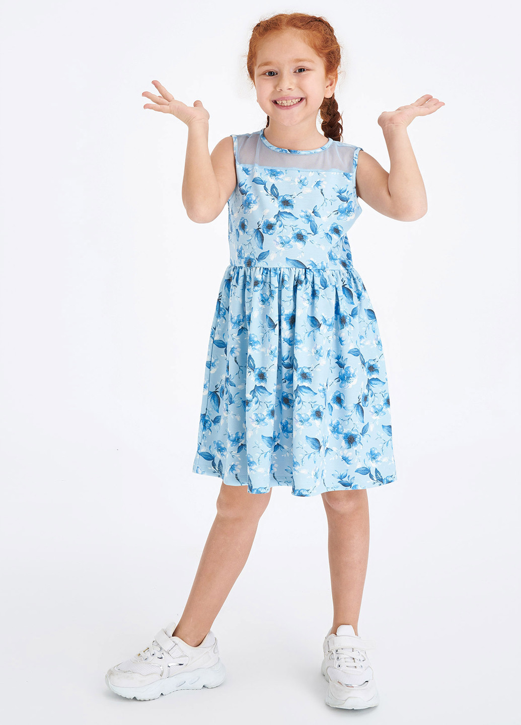 Блакитна кежуал сукня кльош DeFacto