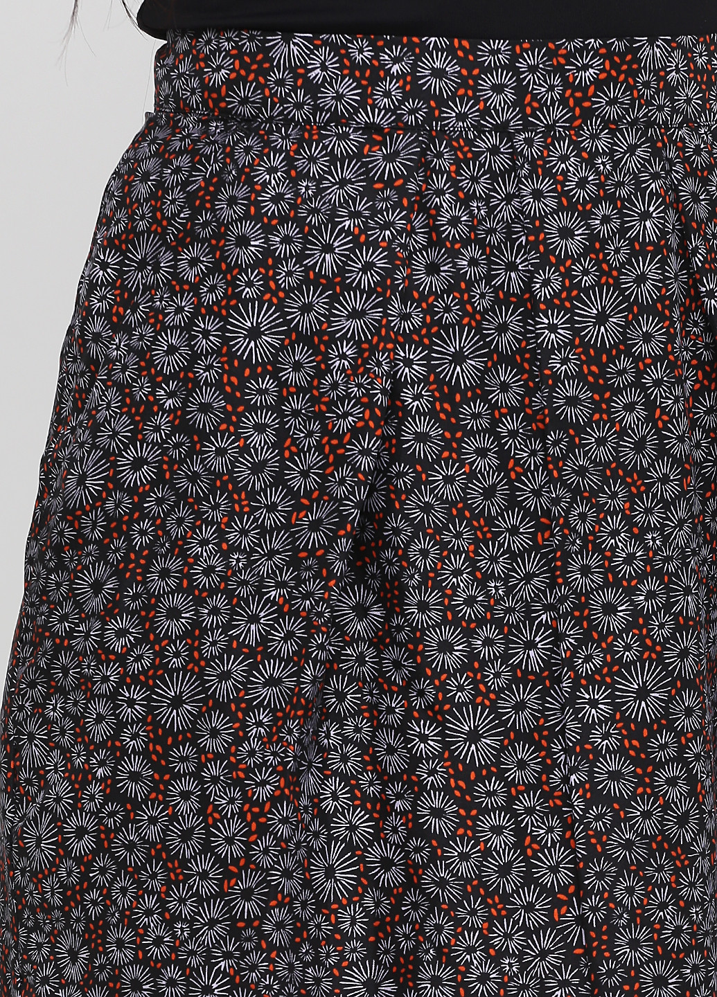 Черная кэжуал цветочной расцветки юбка Kookai клешированная