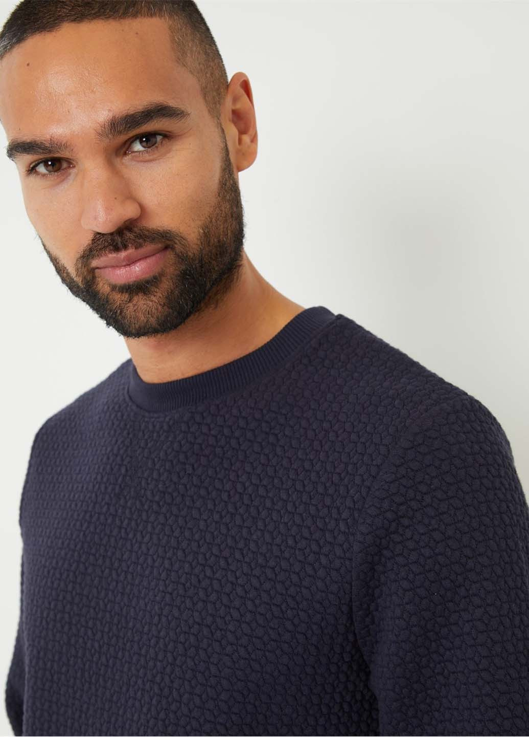 Темно-синій світшот Threadbare однотонний (360893359)