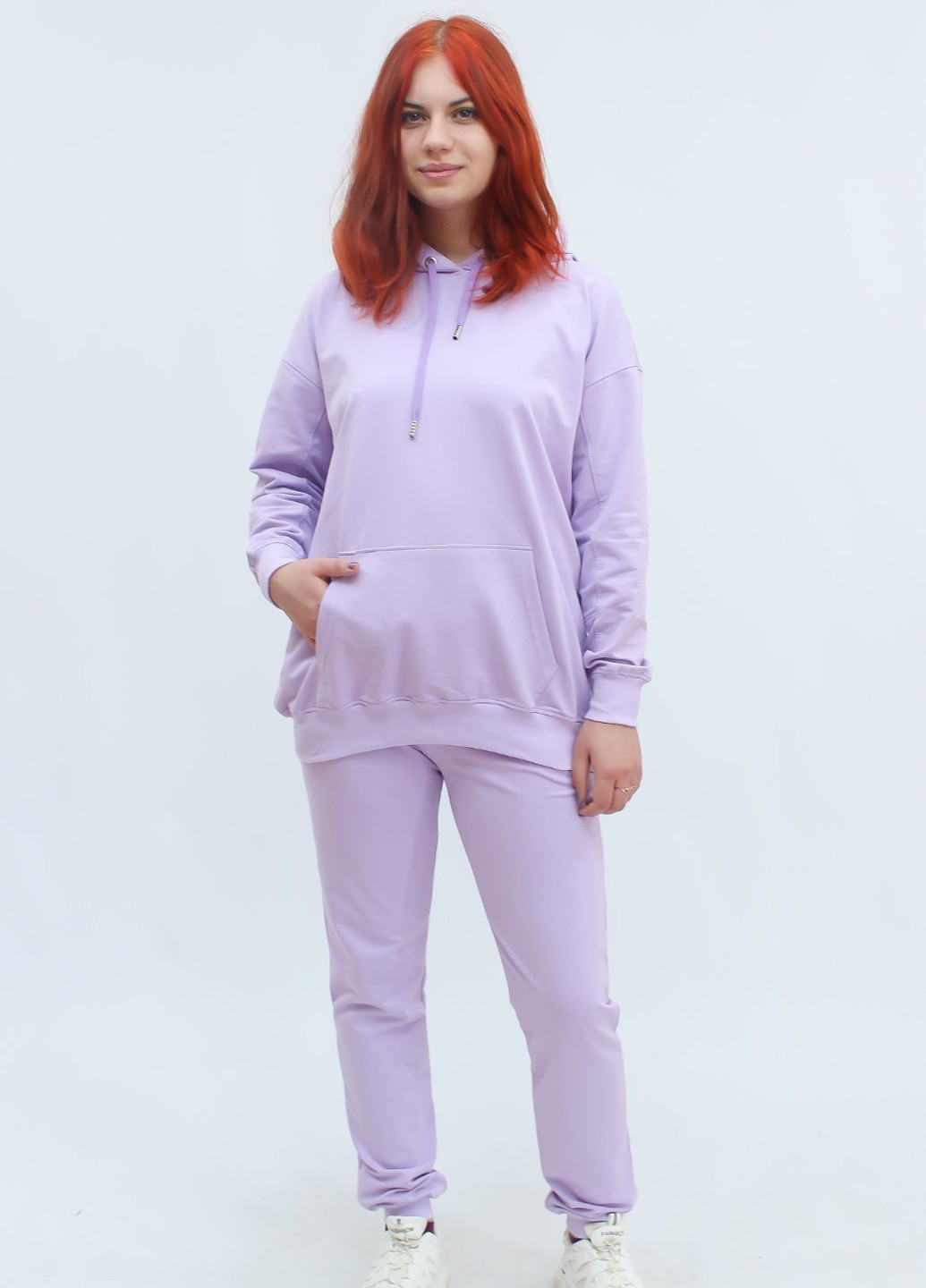 Стильний костюм (худі, штани) демісезонний 1570 Лавандовий Ballet Grace (220980530)