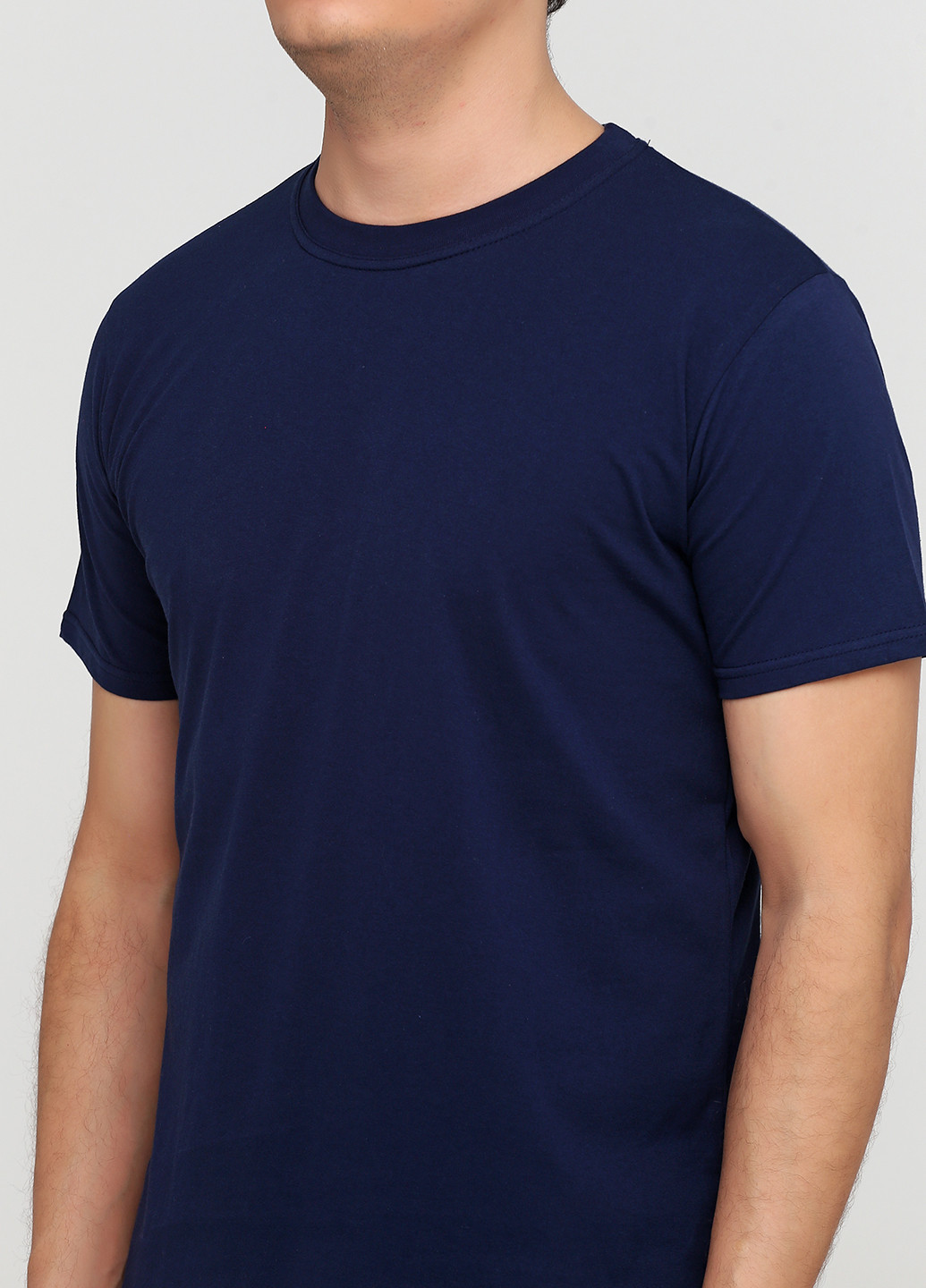 Темно-синяя футболка мужская 19м319-17 синяя(електро) с коротким рукавом Malta
