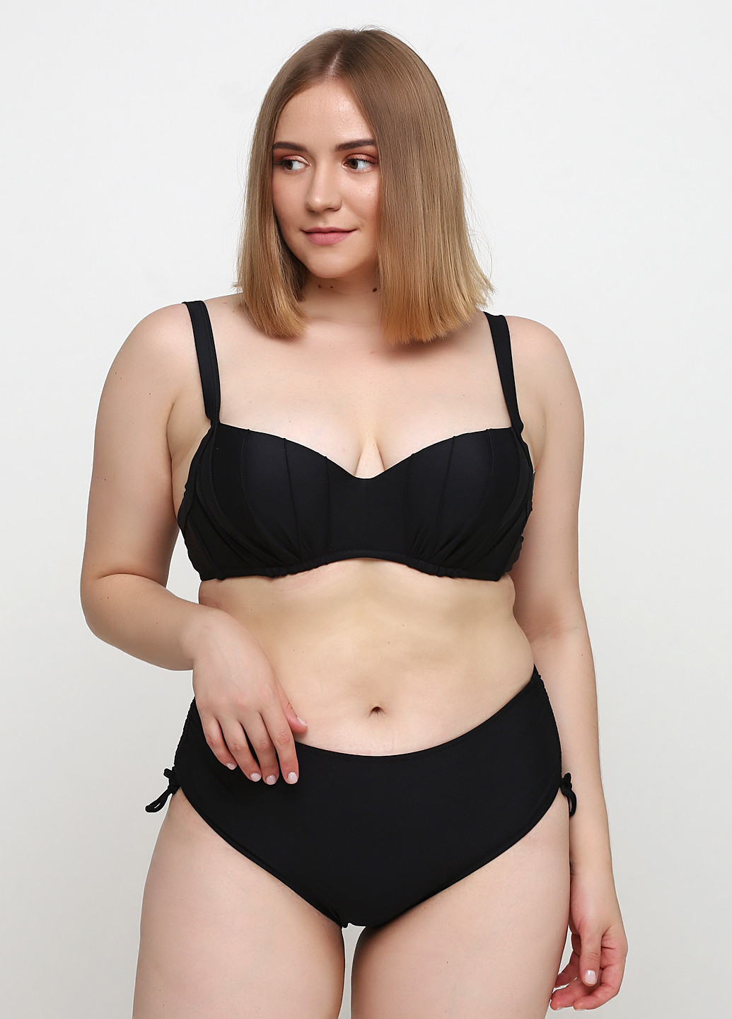 Чорний літній купальник (ліф, труси) Fuba.Vi