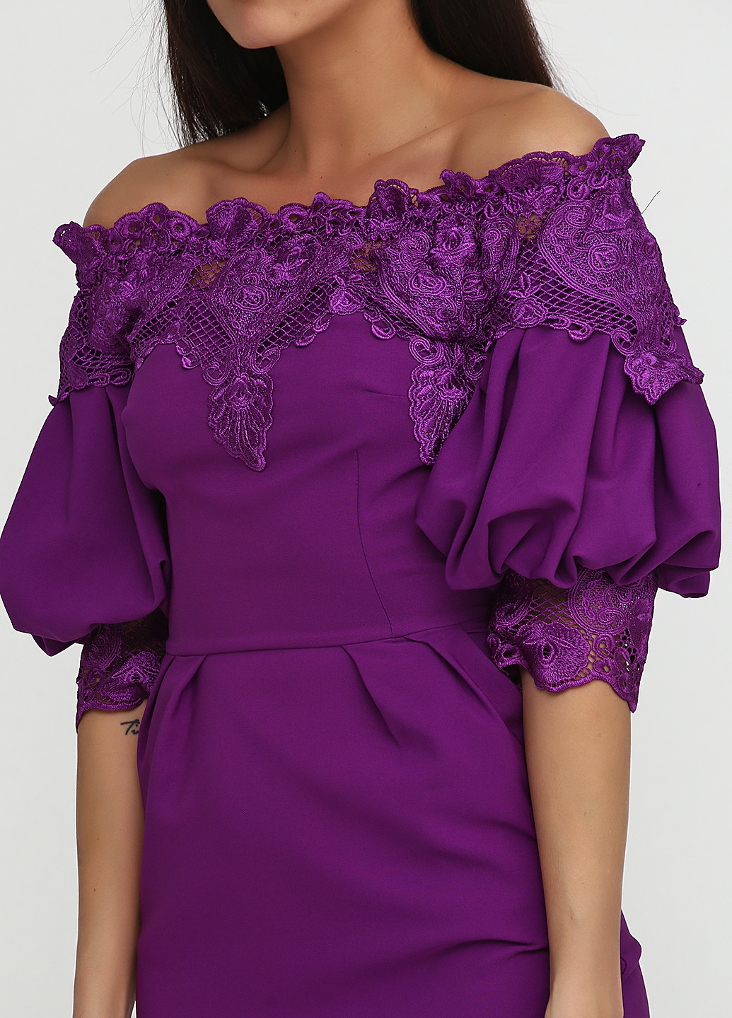 Фиолетовое кэжуал платье Arizona однотонное