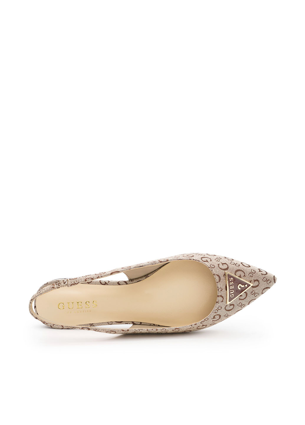 Guess Туфли слингбеки коричневый з текстиль, сша — демисезон (330382625)