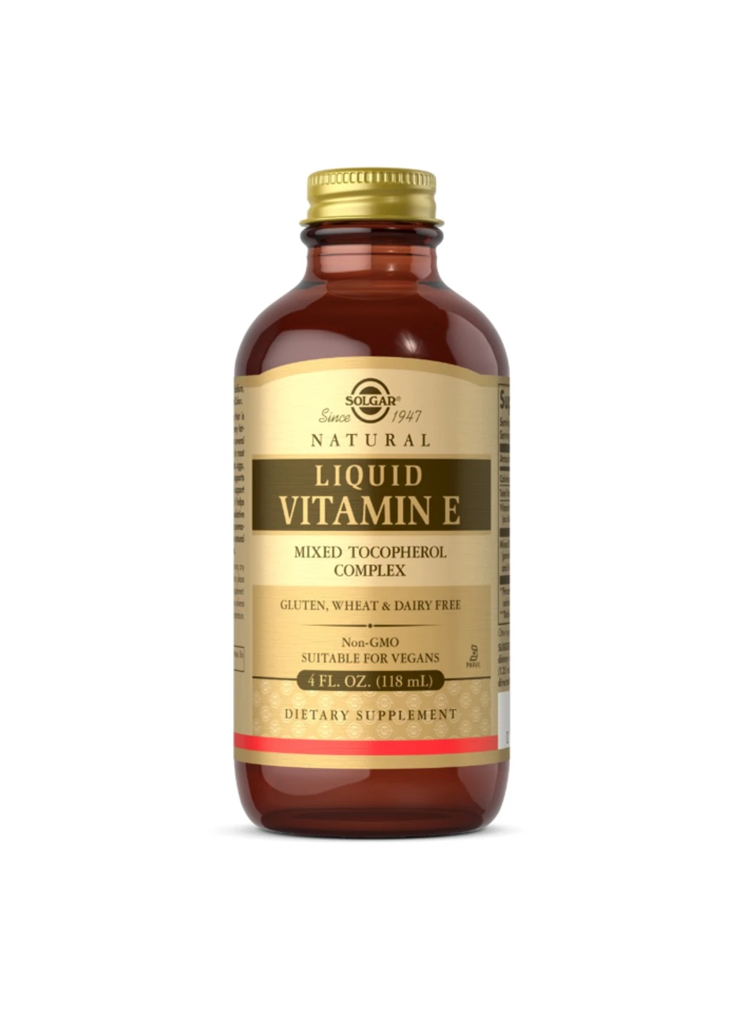 Натуральный витамин E в жидкой форме Liquid Vitamin E 118,4 мл солгар Solgar (255409614)