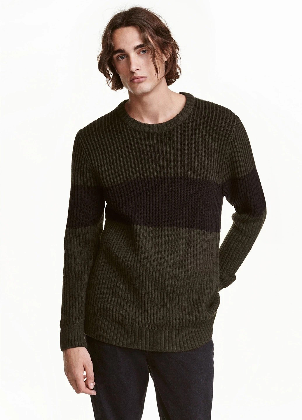 Темно-зеленый демисезонный джемпер джемпер David Beckham for H&M