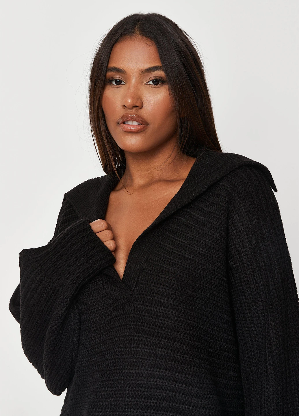 Чорний демісезонний джемпер пуловер Missguided