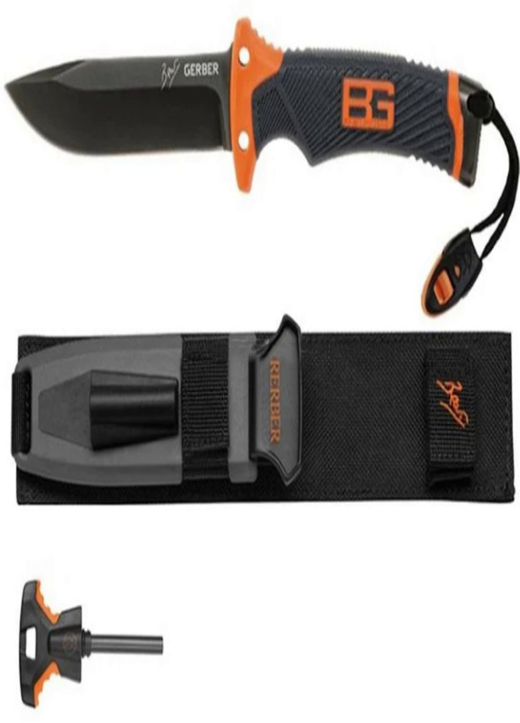 Туристический нож для выживания Gerber Scout Bear Grylls с чехлом и огниво( 6521334) Francesco Marconi (215118362)