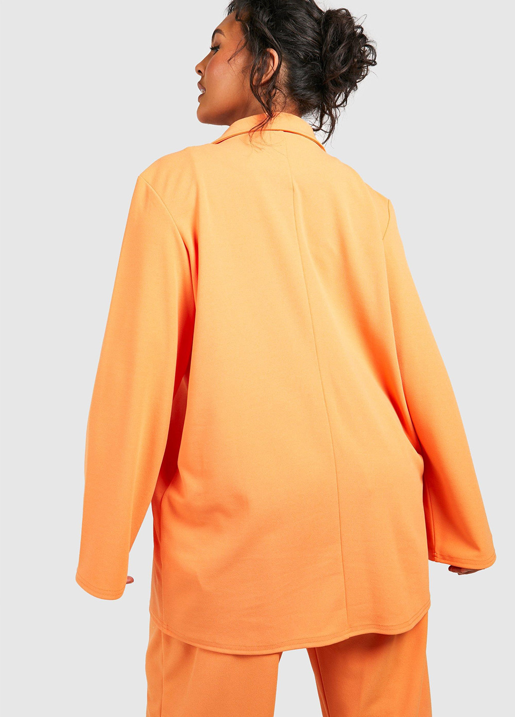Оранжевый женский жакет Boohoo однотонный - демисезонный