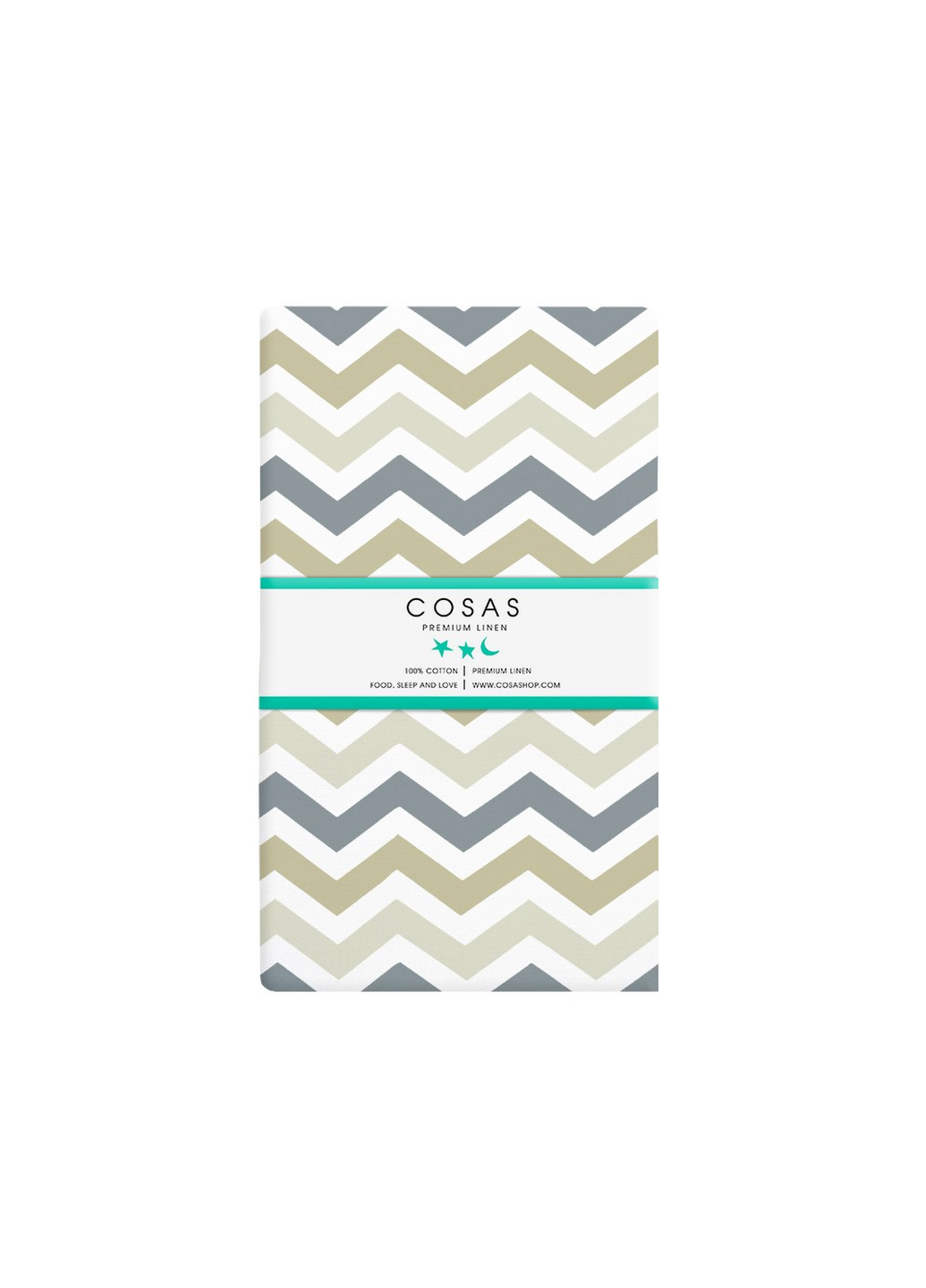 Простирадло дитяче 60х120х12 ZIGZAG GREY BEIGE Cosas ZigGreyBeige_120 (250319078)