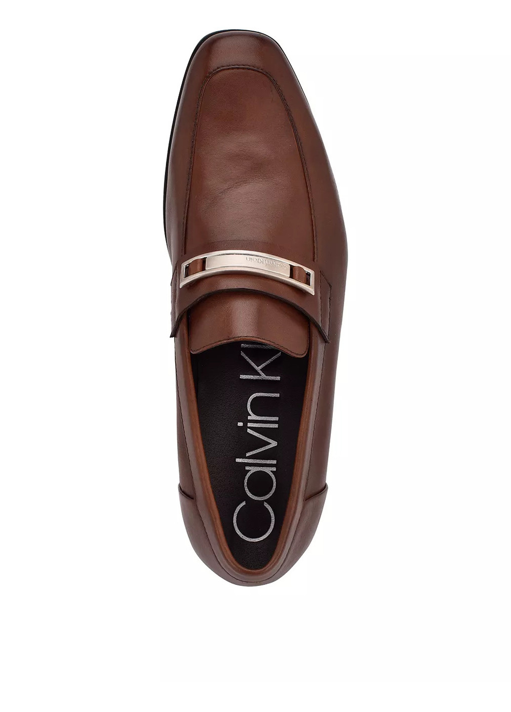 Коричневые кэжуал туфли Calvin Klein без шнурков