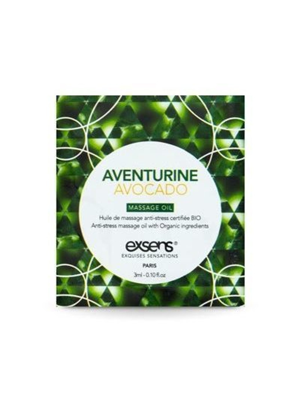Пробник масажного масла Anti-Stress Aventurine Avocado 3мл Exsens (252607210)
