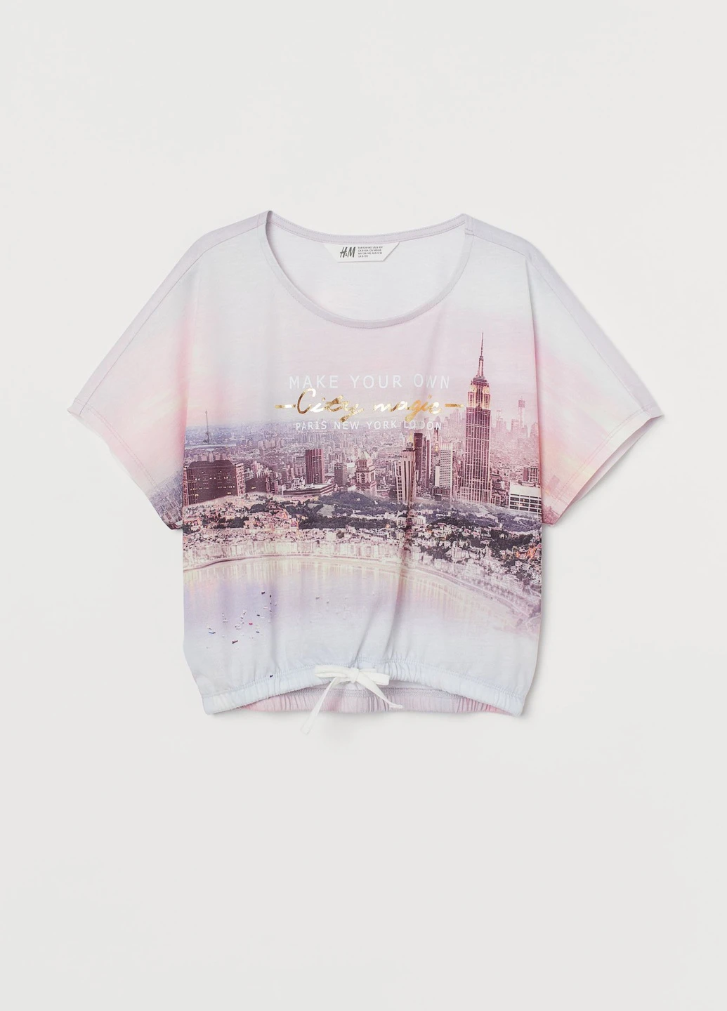Біла літня футболка H&M