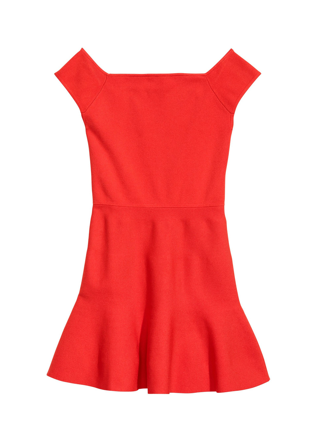 Яскраво-червона кежуал сукня кльош H&M однотонна