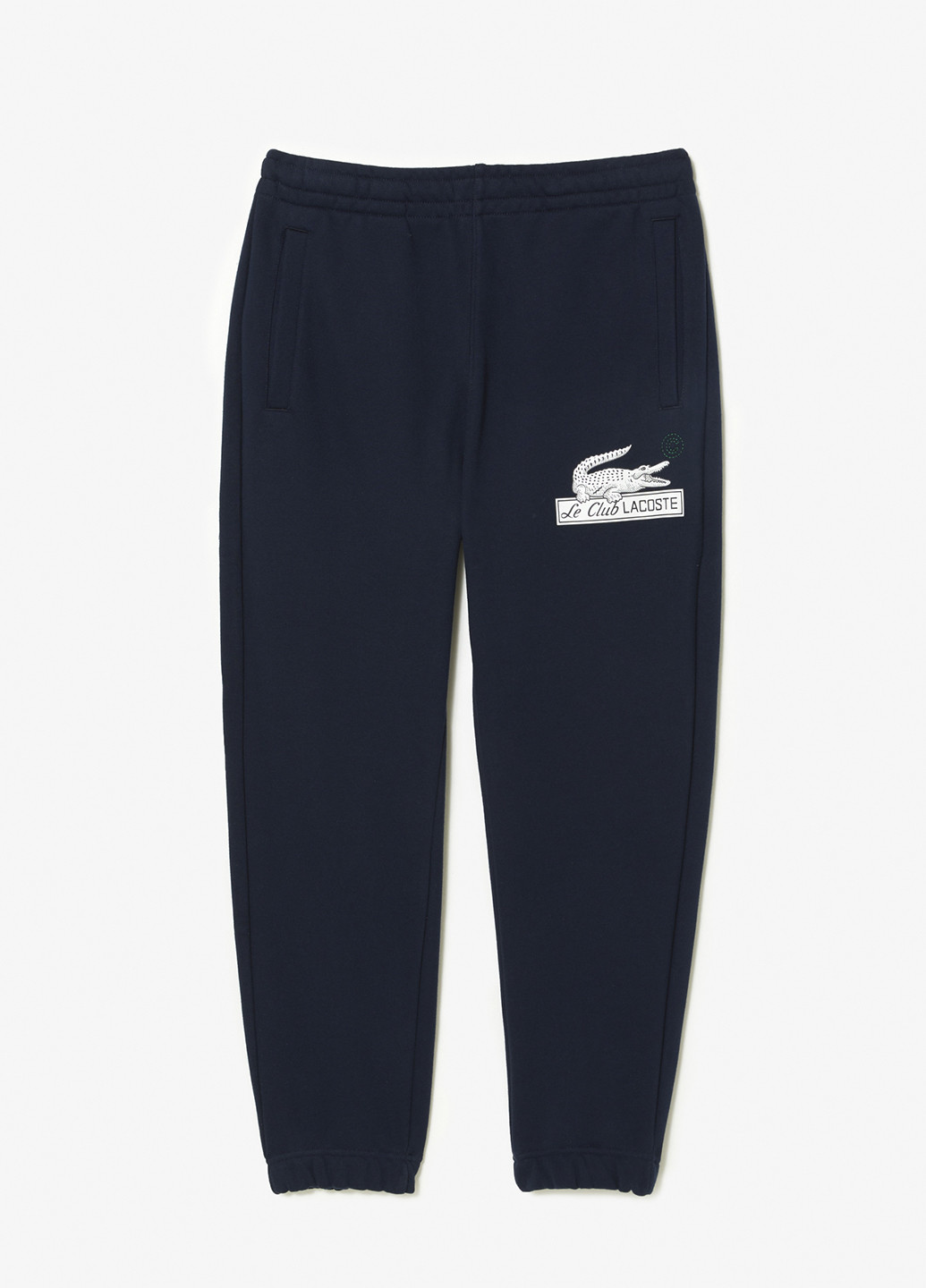 Темно-синие спортивные демисезонные прямые брюки Lacoste