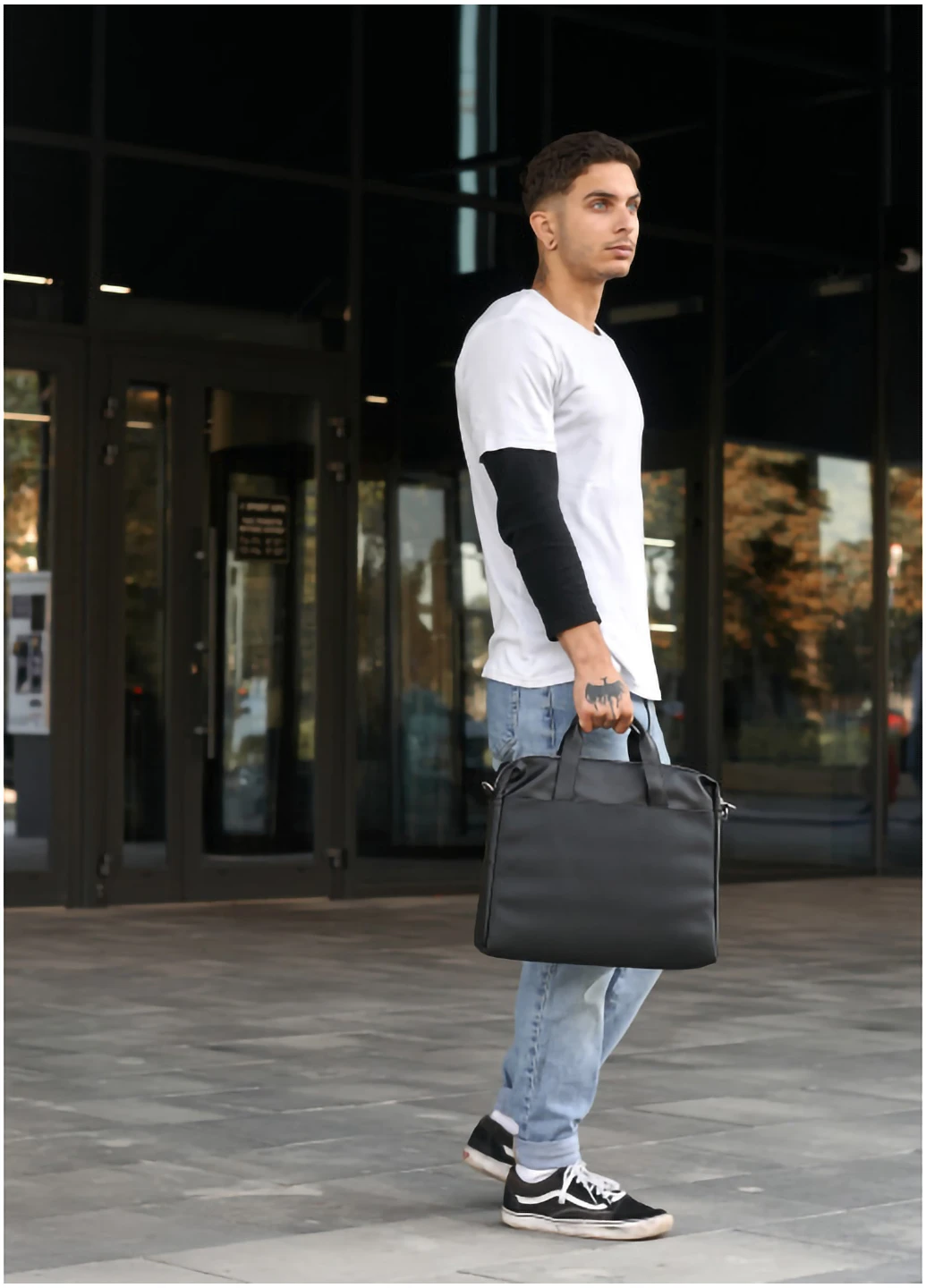 Чоловіча сумка для ноутбука 35х28х5 см Sambag (254595311)