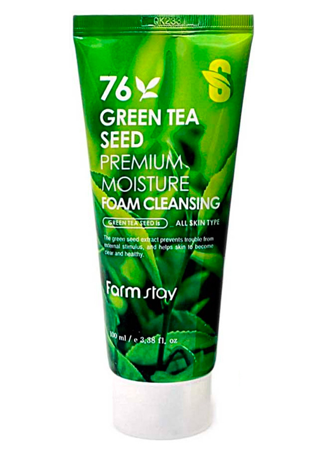 Пінка очищає із насінням зеленого чаю Green Tea Seed Premium Moisture Foam Cleansing 90 г FarmStay (202413487)